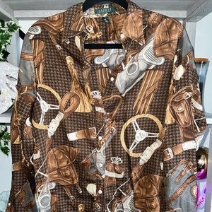 “Ralph Lauren” Western Blouse